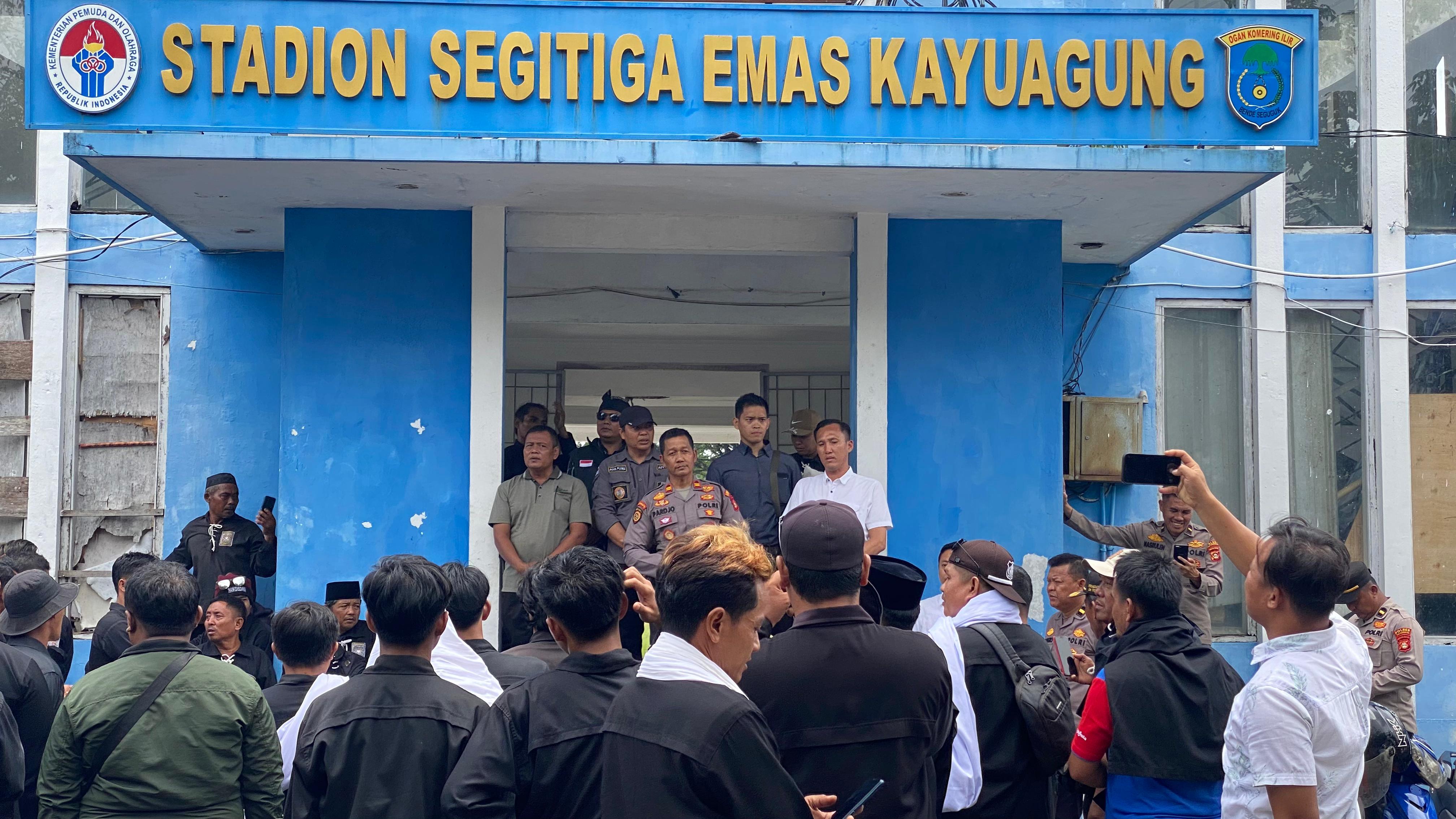 Aksi Solidaritas Kawal Kasus Pembunuhan Syahrul Hermansyah di Polres OKI